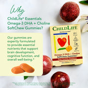 Omega-3 DHA + Choline SoftChew Gummies®