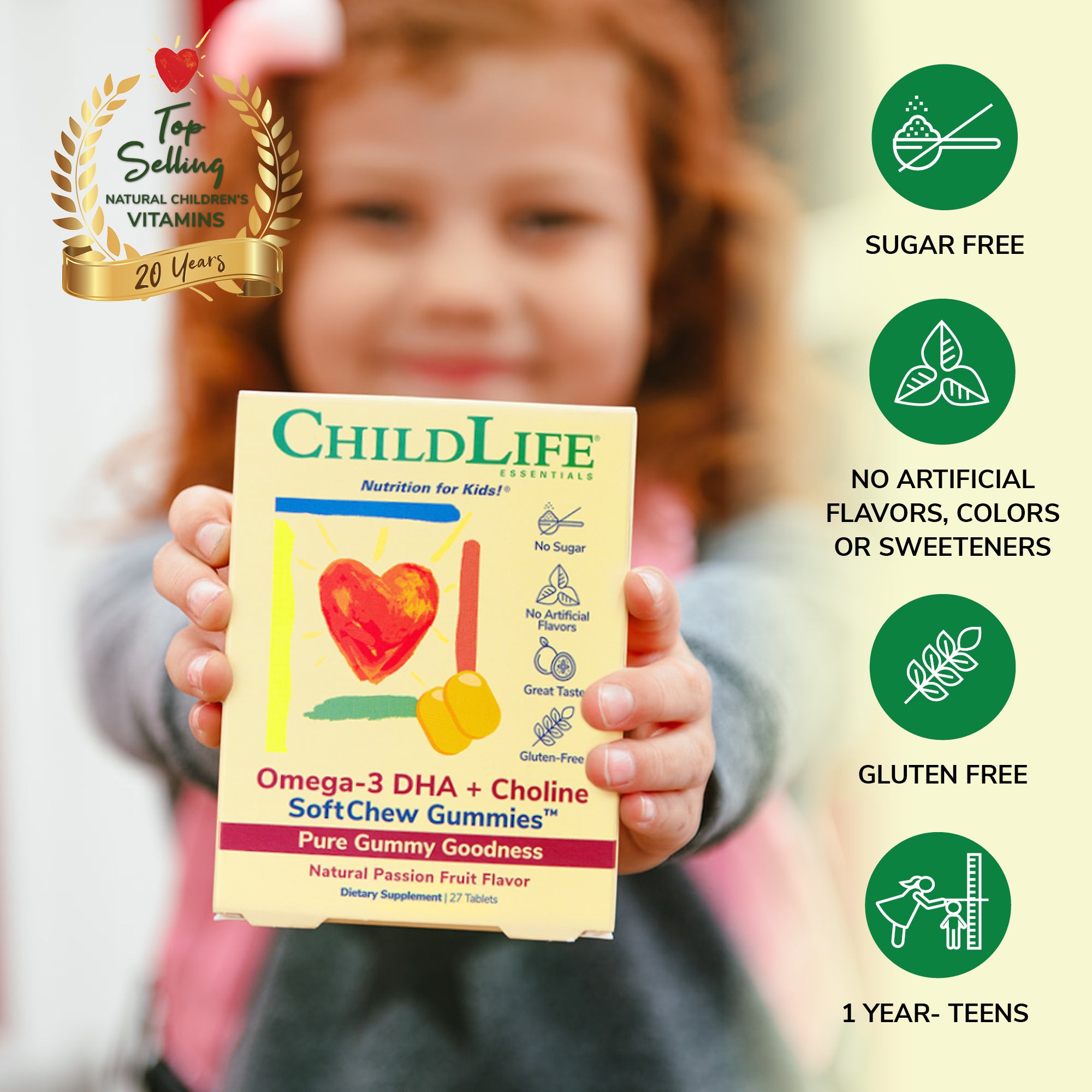 Omega-3 DHA + Choline SoftChew Gummies®