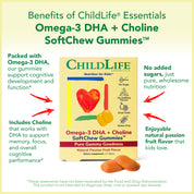 Omega-3 DHA + Choline SoftChew Gummies®