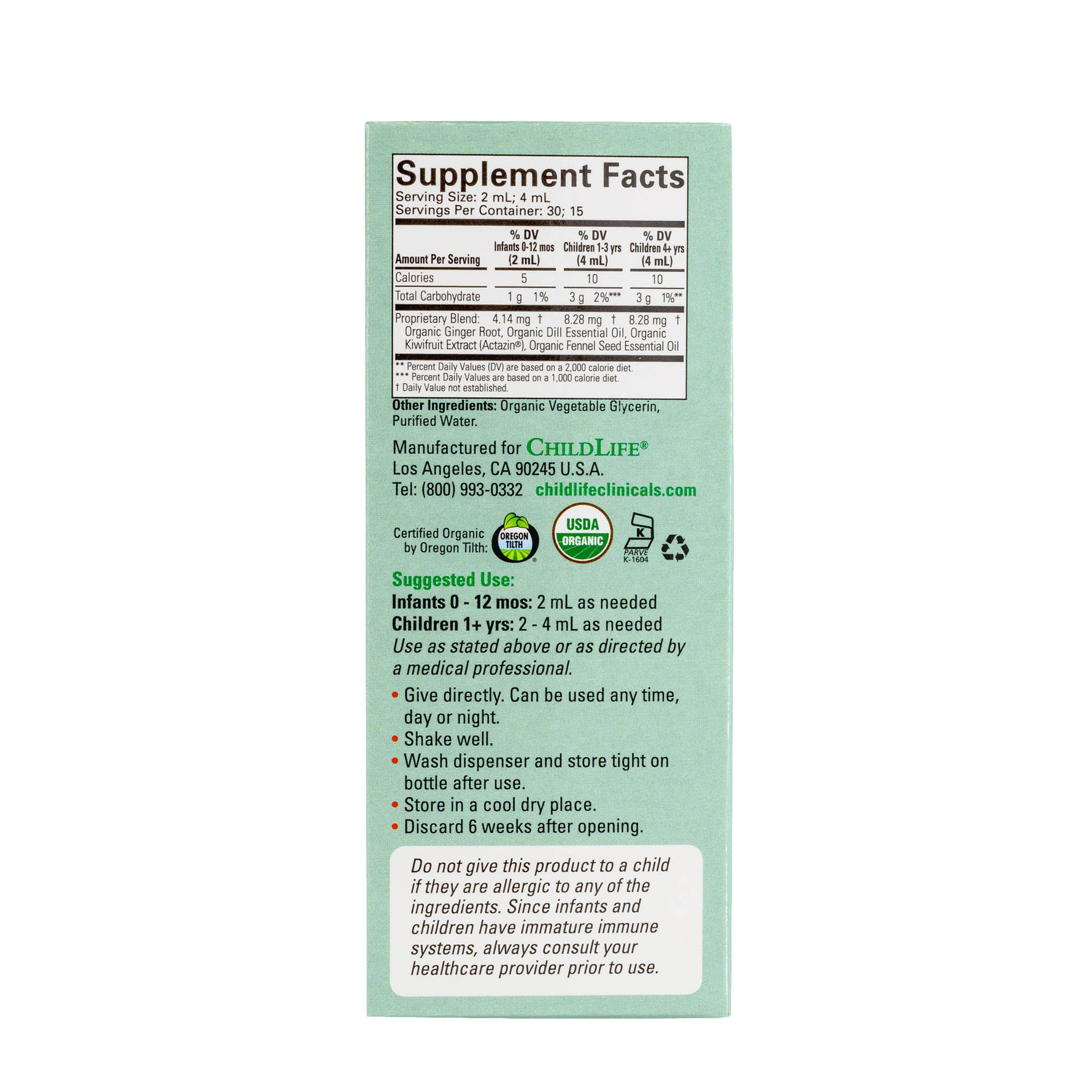 ChildLife Clinicals Organic Gripe Water