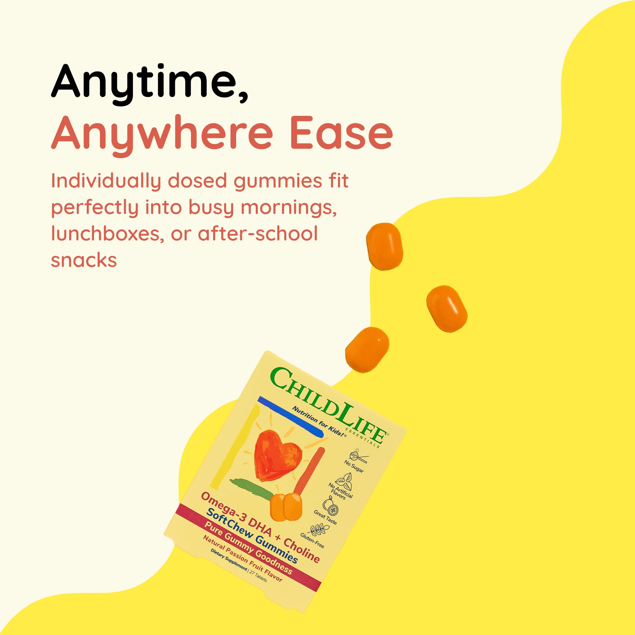 Omega-3 DHA + Choline SoftChew Gummies®