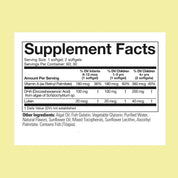 Algae DHA Supplement Facts