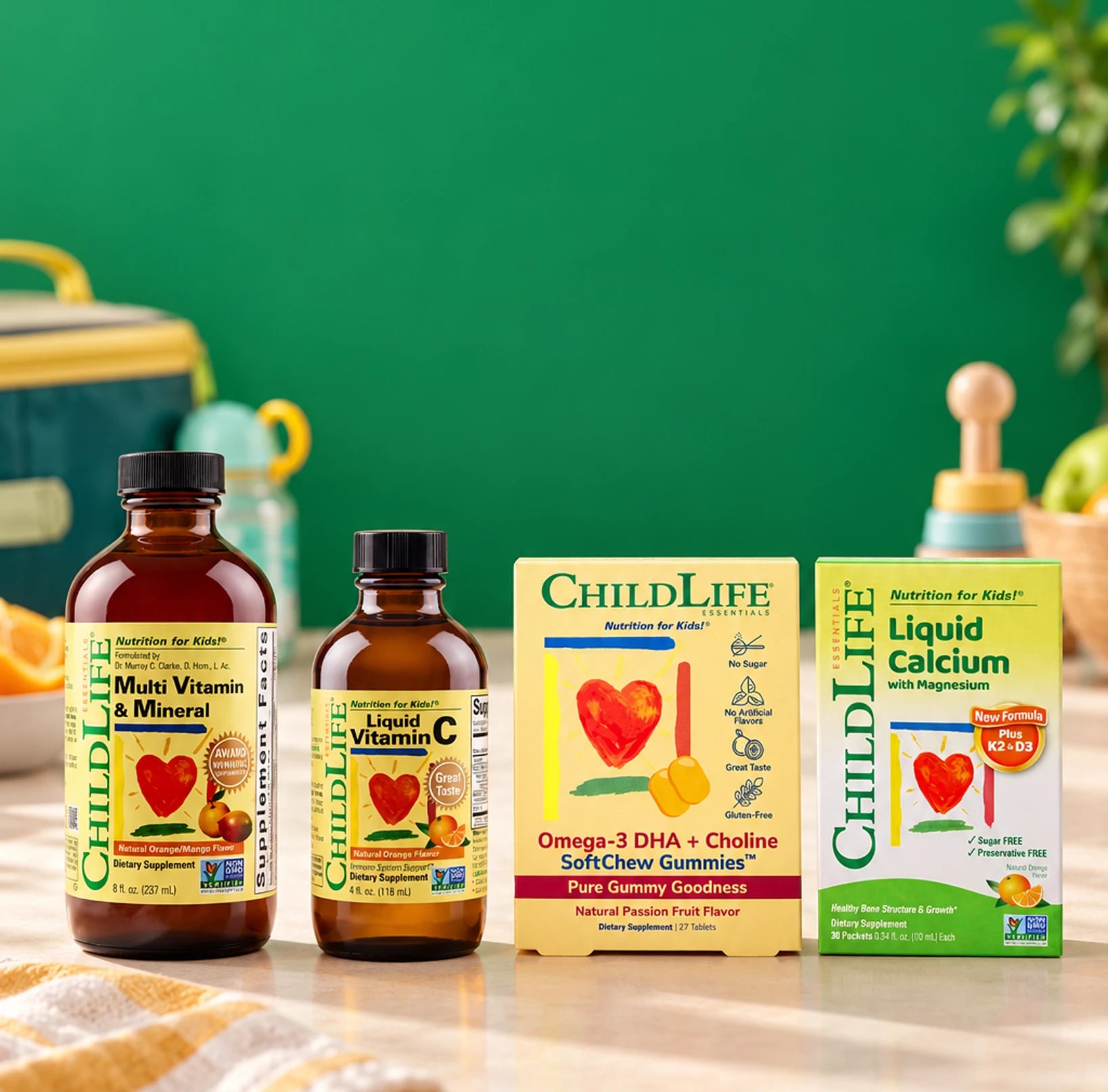 A group of ChildLife products