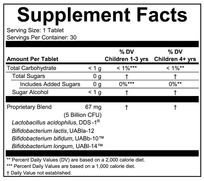 Immune & Digestive Supplement Facts
