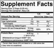 InfantBiotics Supplement Facts