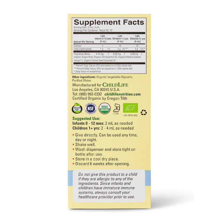 Organic Gripe Water For Kids