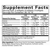 Pure DHA Supplement Facts