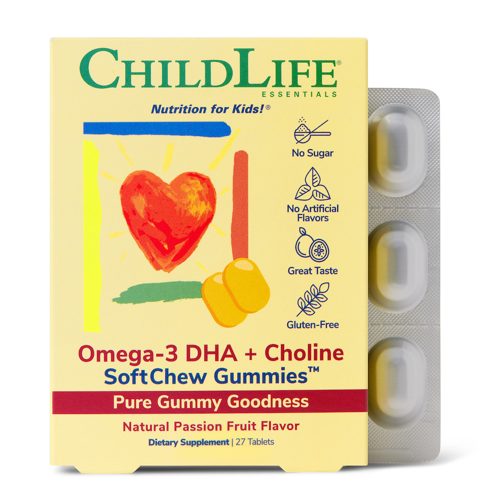 childlife softchew gummies for kids, open pack to show inside