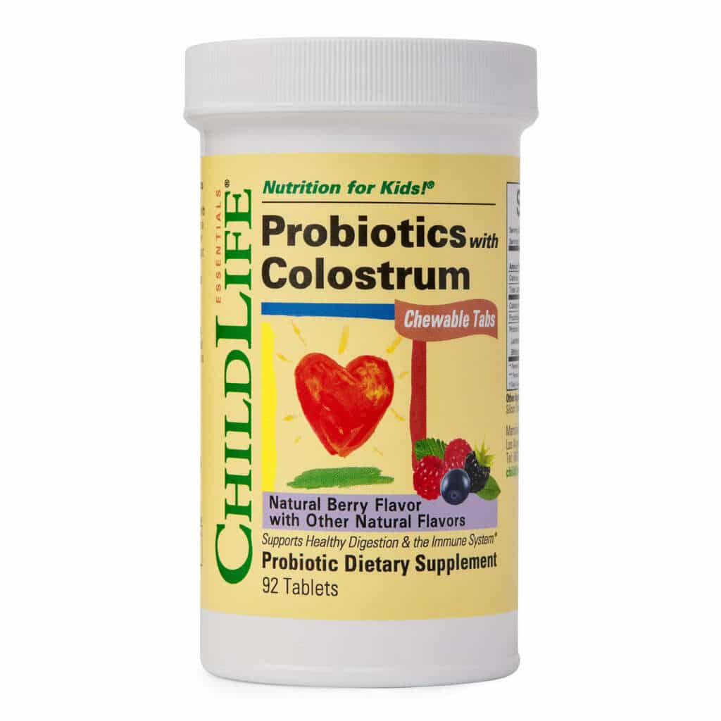childlife essentials Probiotics with Colostrum Chewable Tablets
