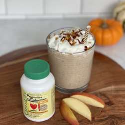 Apple Crisp Smoothie recipe with added vitamins for kids