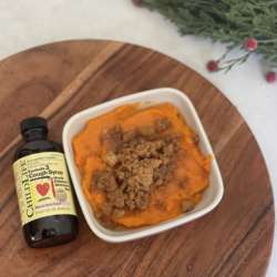 Gingersnap Sweet Potatoes with ChildLife Essentials Formula 3 Cough Syrup
