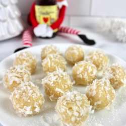 No-Bake Coconut Snowballs with First Defense immune-boosting support for kids