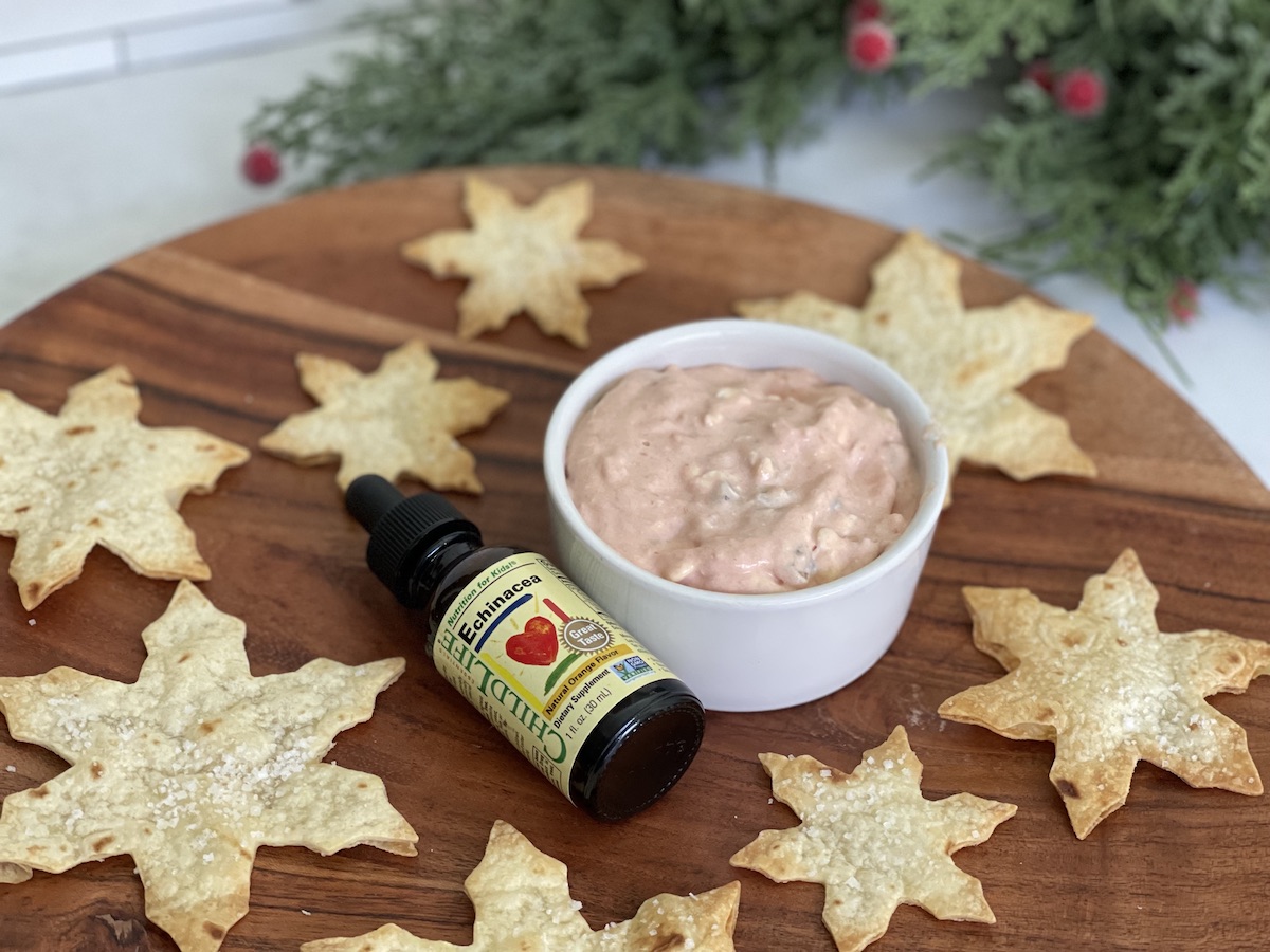 Snowflake Tortillas & 3-Ingredient Dip with Childlife Essentials Echinacea