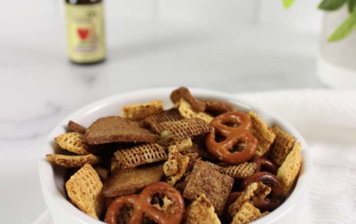 Homemade Chex mix with added vitamin D