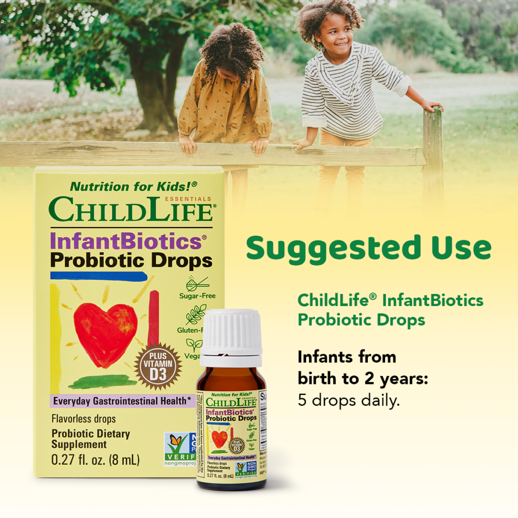 infant biotics probiotic drops - suggested use