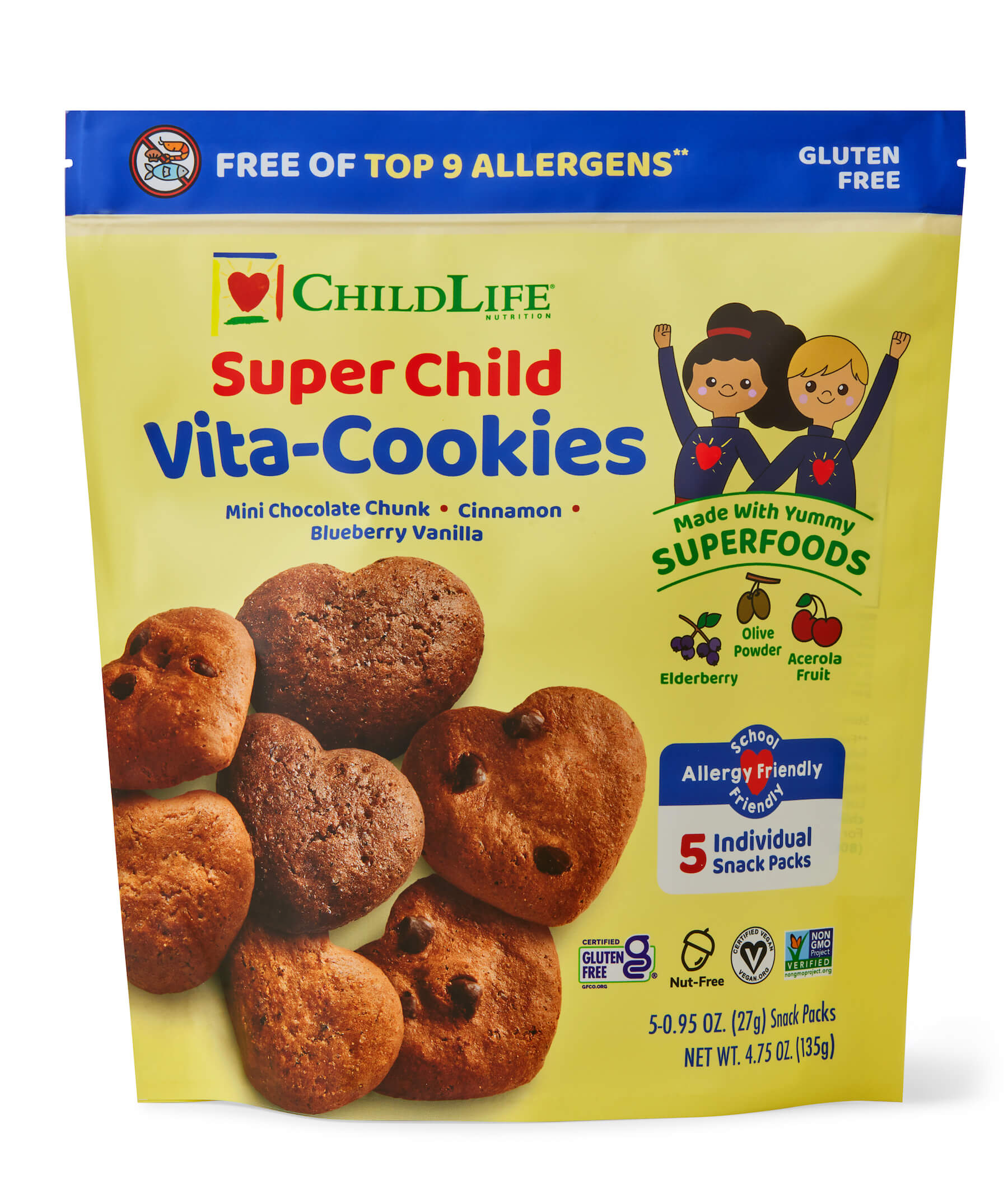 childlife essentials super child vita cookies packaging cookies with vitamins for kids