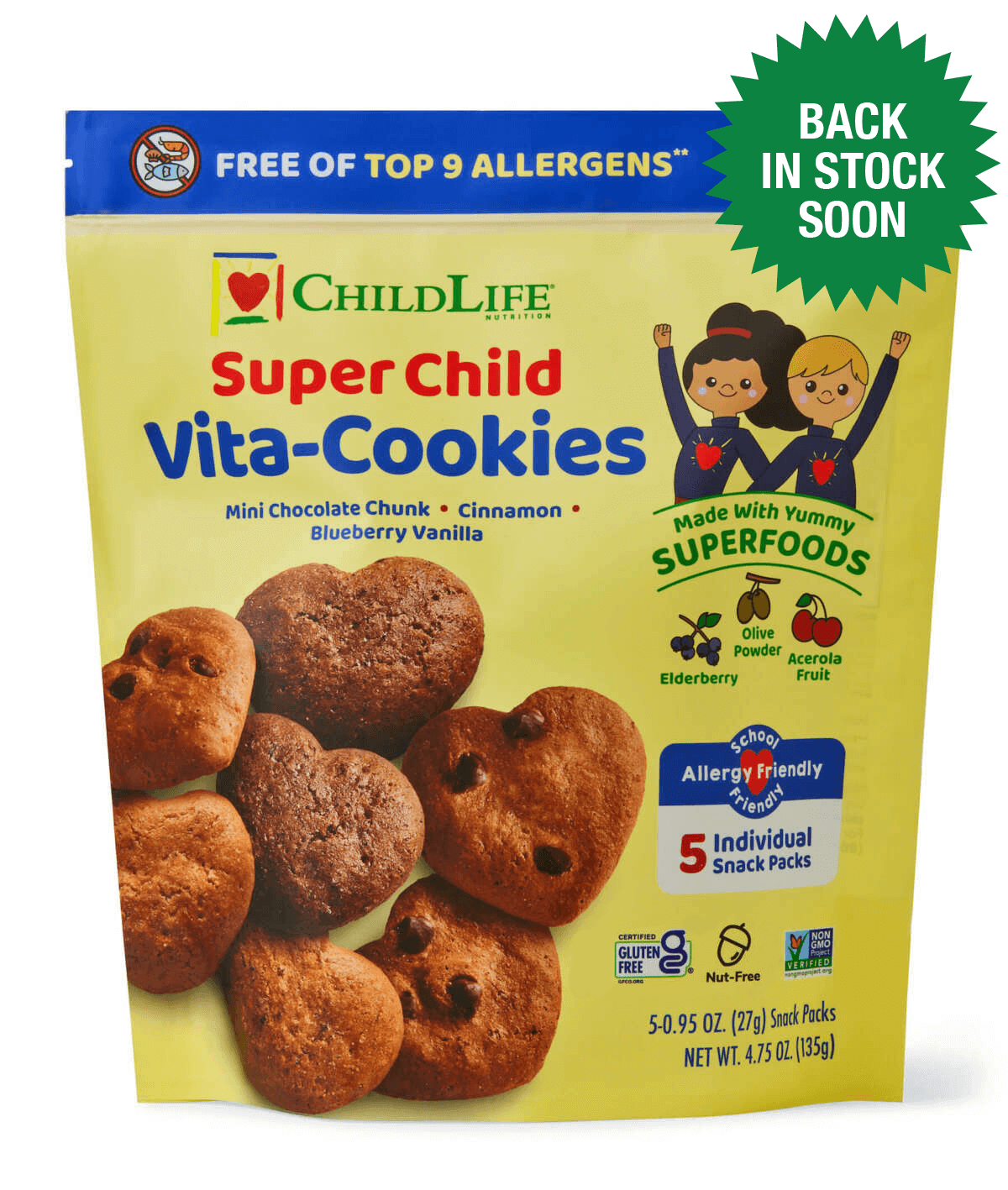 childlife essentials super child vita cookies package